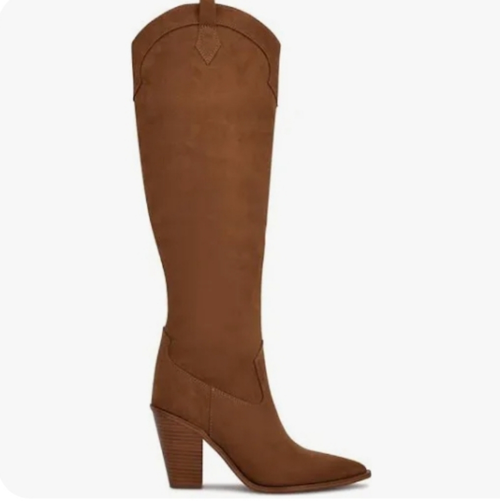 NINE WEST KLIVA2 BOOTS: BROWN: NEW IN BOX: SIZE 7